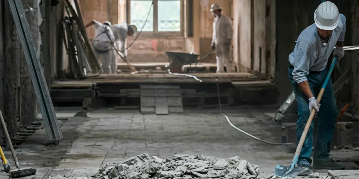 fire damage restoration professionals performing structural cleanup and restoration after a fire in Reno, NV